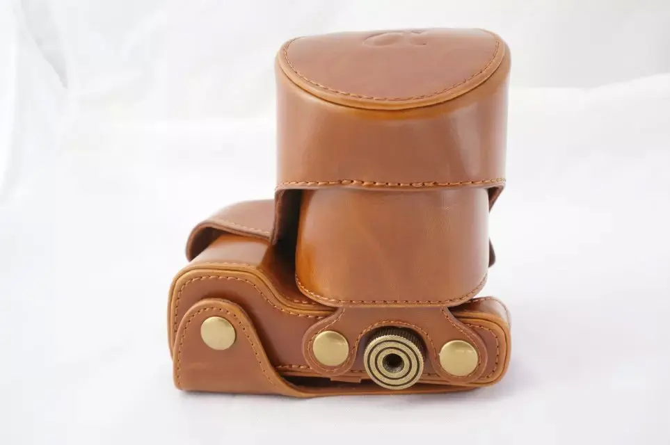 hiking camera backpack New Retro Vintage Pu Leather camera Bag For Sony NEX 5N Nex 5T Nex 5R  camera Case With Strap Black Coffee Brown Red designer camera bags