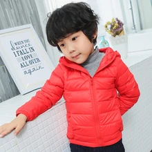 children’s clothing ultra-light fabric down jacket children’s 10 color kids winter coat for boys girls outwear cap hooded coat