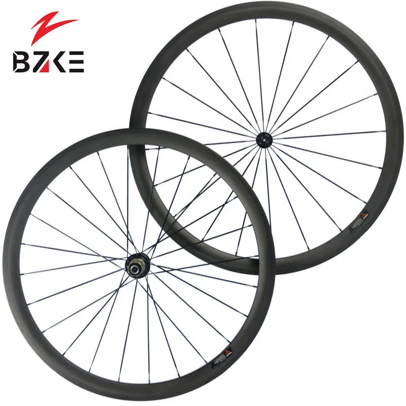 Flash Deal BZKE carbon road bike wheels 38mm carbon wheel racing bicycle wheelset R39 carbon wheels clincher tubular 700c wheels 25mm width 2