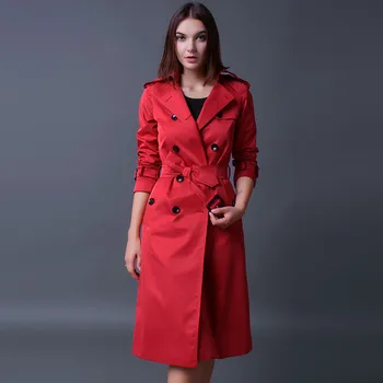 Women Long Trench Coat 2019 Spring Fashion Classic Double Breasted Belt Elegant High Quality Office Lady Business Outerwear 1042
Women Long Trench Coat 2019 Spring Fashion Classic Double Breasted Belt Elegant High Quality Office Lady Business Outerwear 1042