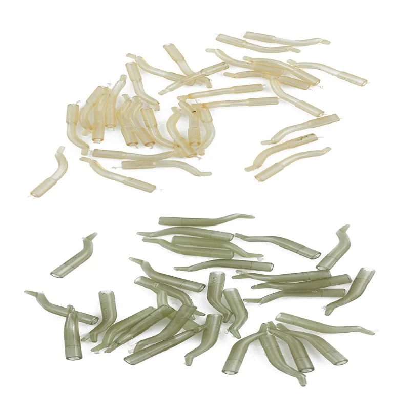 

30Pcs Carp Fishing Hook Sleeve Hair Rig Aligner Sleeves Tube Positioner Terminal Tackle Carp Soft Anti Tangle Accessory