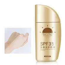 SPF35 Защита от солнца с солнцезащитным козырьком Protetor Отбеливание УФ излучения солнечной солнца Экран крем для тела солнцезащитный лосьон солнцезащитный крем для загара