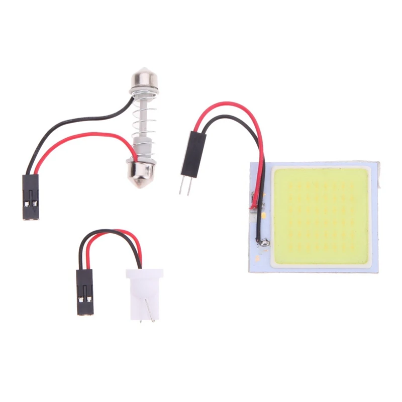 12V автомобильный светодиодный светильник COB 48 SMD авто чтение купол гирлянда лампа