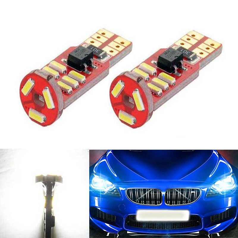 

2x Canbus Car LED T10 W5W 15LED Parking Light For BMW E46 E39 E91 E92 E93 E28 E61 F11 E63 E64 E84 E83 F25 E70 E53 E71 E60