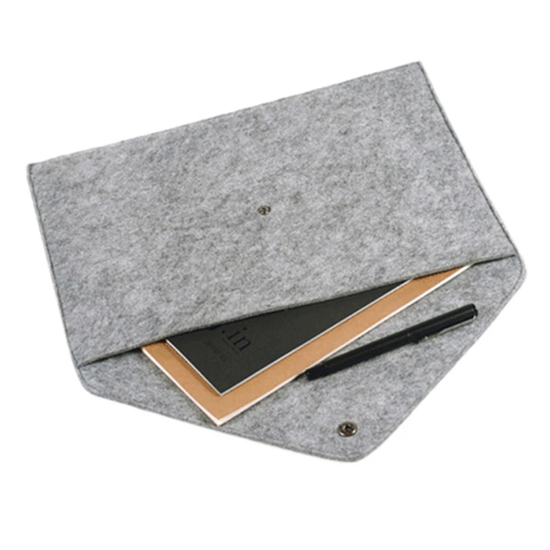 

Retro A4 Big Capacity Document Bag Business Briefcase File Folders Chemical Felt Filing Products Student Gifts School Supplies