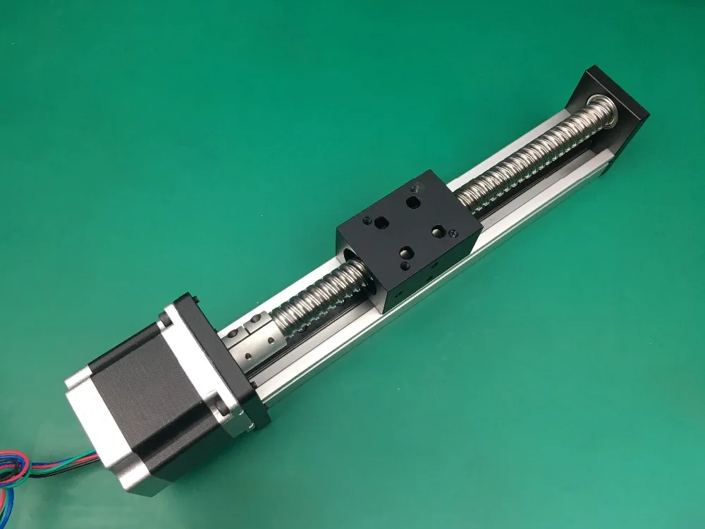 

High Precision effective stroke 650mm 700mm Ballscrew 1204 1605 1610 ball screws Sliding Table+1pc nema 23 stepper motor Linear