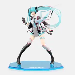 18 см Hatsune аниме Мику фигурку ПВХ Коллекция игрушечные лошадки для Рождественский подарок с розничной коробке Бесплатная доставка