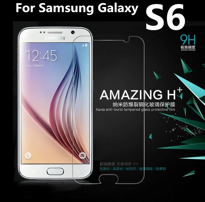 Закаленное защитное стекло 9H для Samsung Galaxy S6 G9200 G920F|tempered glass screen protector|glass protectorscreen