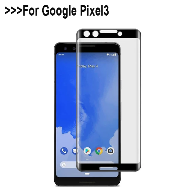 3D закаленное стекло для Google Pixel 3 Полное покрытие экрана Взрывозащищенная