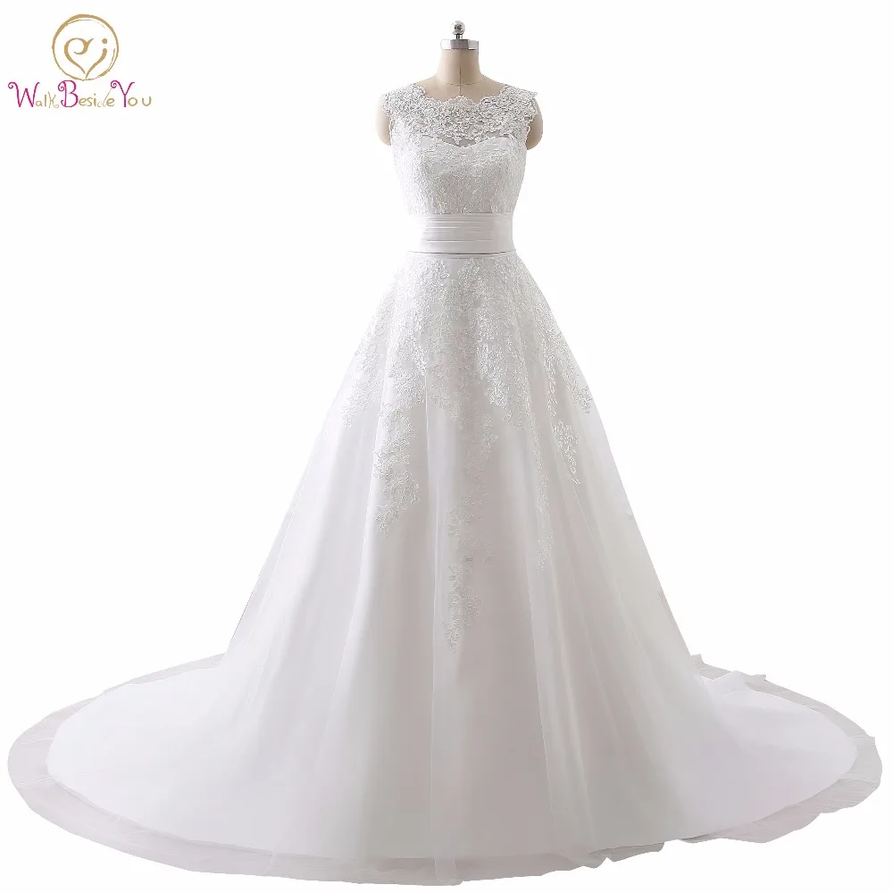 

Luxury Wedding Dress Real Photo Bridal Gowns Cheap Lace Wedding Dresses Removable Skirt A-line Detachable Skirt Wedding Dress