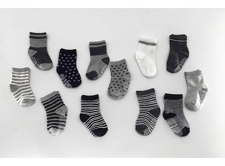 IEndyCn/12 пар/партия, детские носки с ручками, Нескользящие Детские удобные носки из хлопка, носки для малышей 0-3 лет, GXY015
