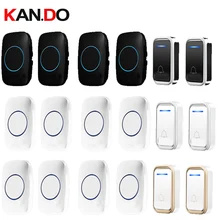 Колокольчик набор s 2 излучатель 4 Приемник беспроводной дверной колокольчик набор на 110-220 В дверной звонок ip44 300 м дверной звонок для использования в вилле