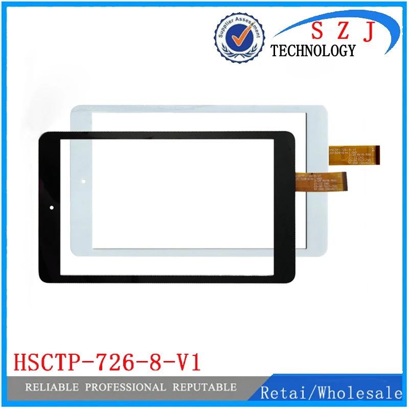 

New 8'' inch touch screen for hsctp-726-8-v1 touch panel digitizer tablet pc repairment Free shipping