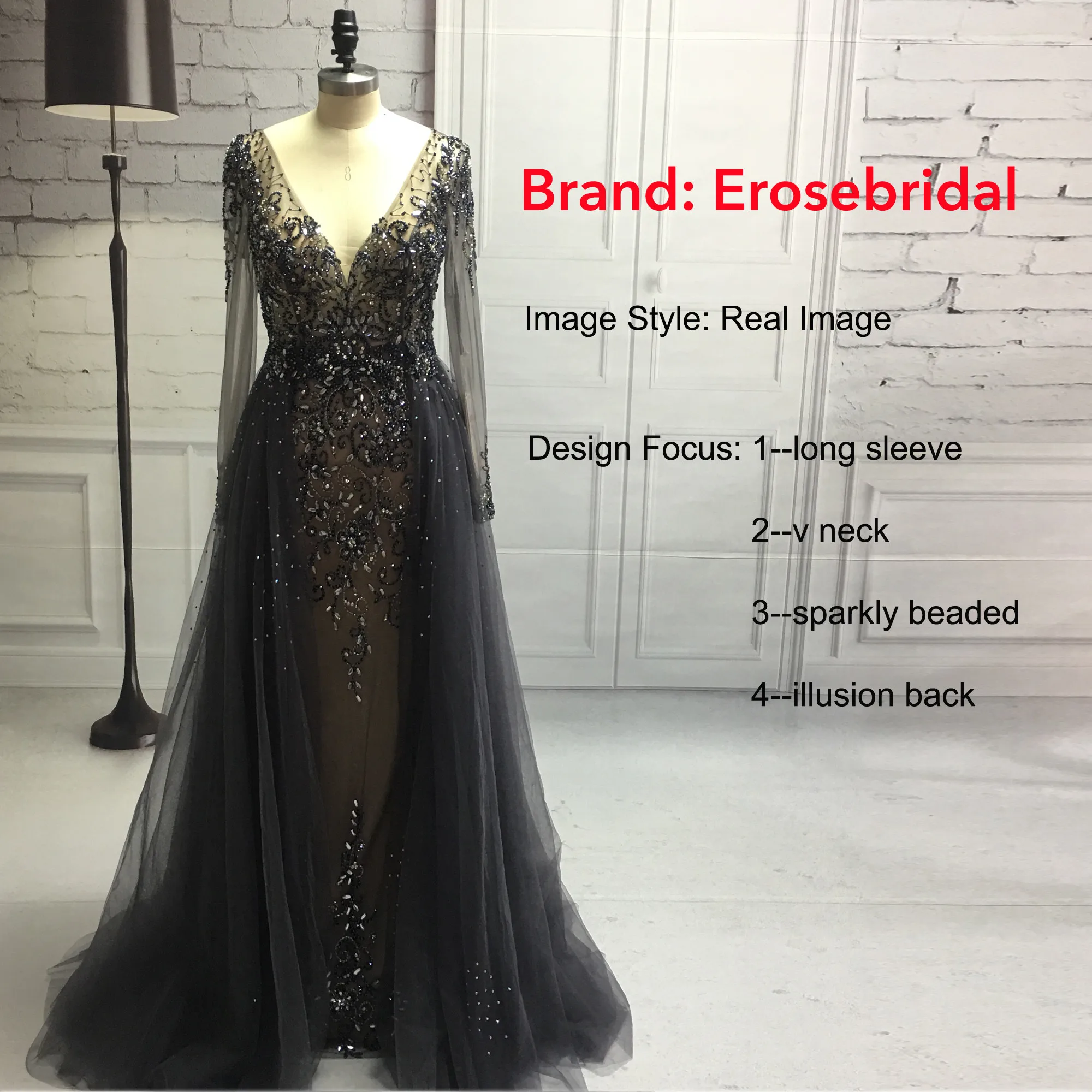 Erosebridal, с открытой спиной, темно-синее вечернее платье, длинное,, сексуальное, глубокий v-образный вырез, с коротким шлейфом, длинные, вечерние платья