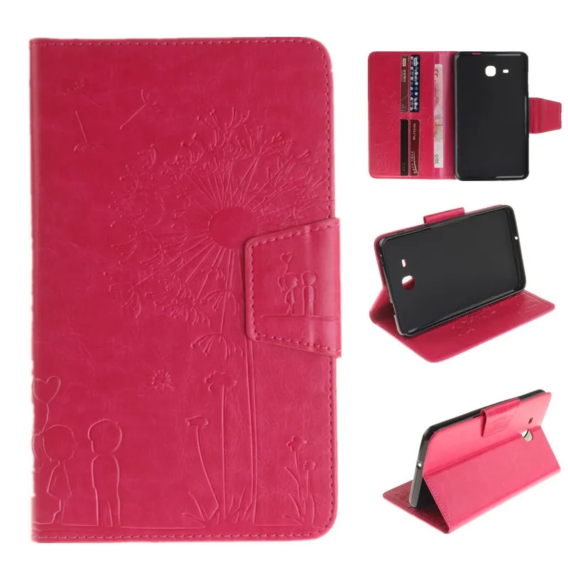 Lovers Dandelion For Samsung Galaxy Tab A 7.0 Case SM-T280 SM-T285 T28 Case Tablet Case PU Leather Flip Wallet Stand Embossing (68)