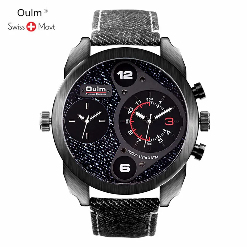 

Oulm Watch Men Fashion Quartz Clock Mens Watches Luxury Famous Top Brand Steel Business Waterproof Watch Relogio Masculino 9316