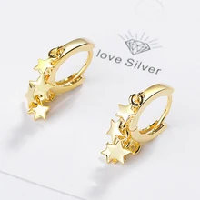 Новые модные серьги в виде кисточек из звезд для женщин золотого и серебряного цвета сережки oorbellen Pendientes