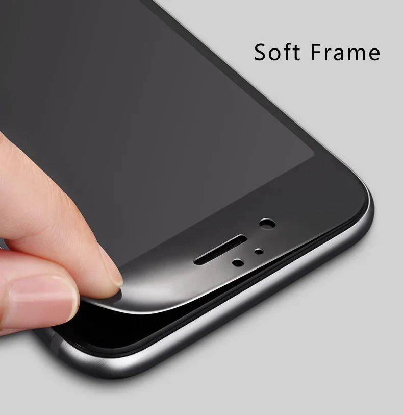 iPhone Soft Frame Tempered Glass Screen Protector 11