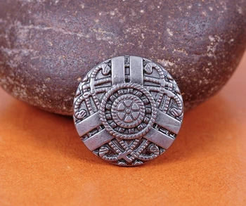 

20pc Vintage Silver Celtic Pattern Button Rivets Studs for Bag Belt Leathercraft