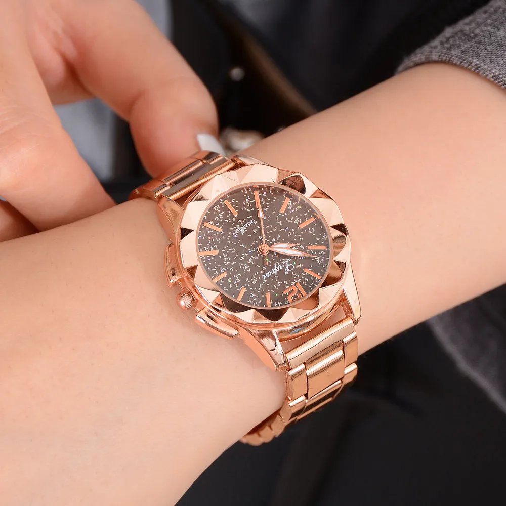 Роскошные Брендовые женские часы кварцевые часы со стальным ремешком модные повседневные женские наручные часы простой браслет часы relojes mujer