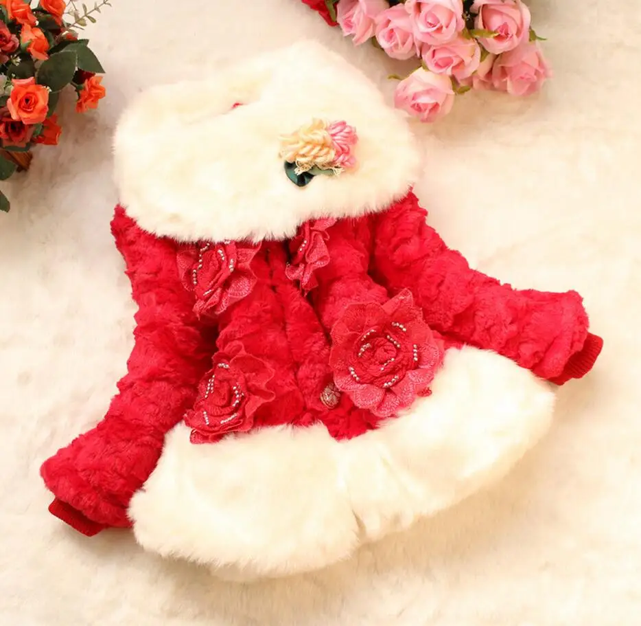 

Fashion Winter Children Leopard Coat Faux Fur Wide Lapel Coat 3 to6Years Infant Clothing Fur Jackets Keep Warmming Girls Clothes