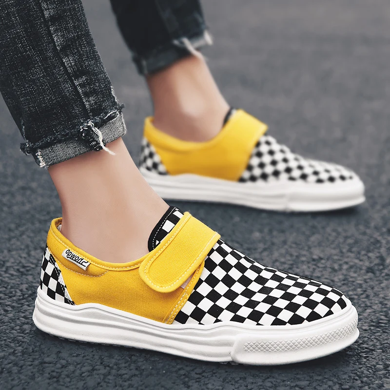 

Men Trend Casual Canvas Shoes Fashion Sneakers Summer Trainers Leisure Shoes Men's Flats Slip Shoes Chaussures Pour Hommes