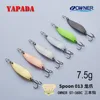 YAPADA Spoon 013 Loong Claw 7.5g/10g 51-55mm strengthen Treble Hook Multicolor Zinc alloy Metal Spoon Feather Fishing Lures Bass ► Photo 2/6