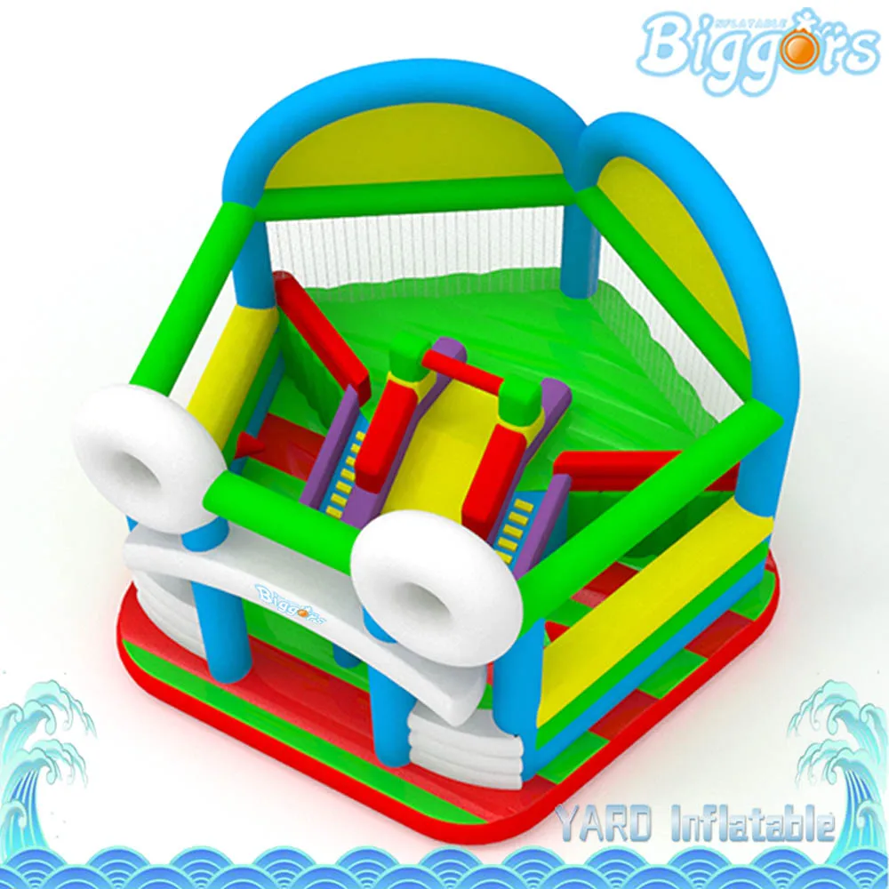 

Inflatable Biggors PVC Inflatable Funcity Kid Bounce House with Slide Obstacle Course