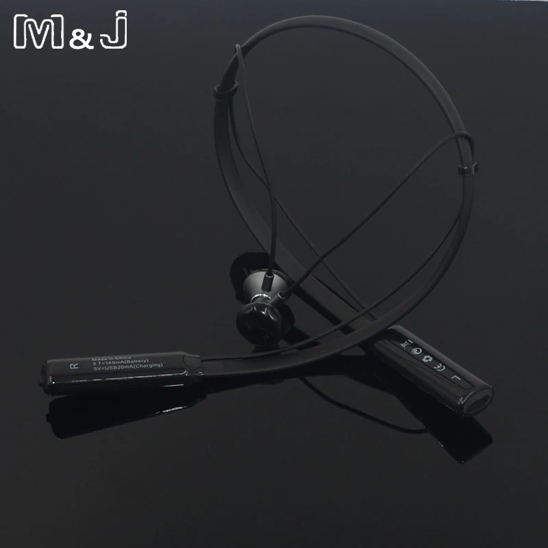 M J Wireless Bluetooth Earphone Headphones with Microphone Sport Stereo V4 1 Bluetooth Earphone For iPhone 7 xiaomi Android Phon