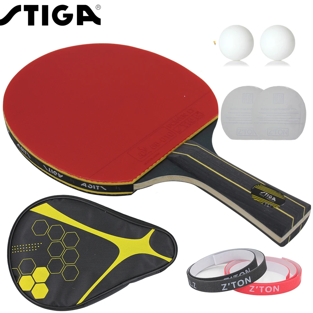 Brand Quality Table tennis racket Double pimples-in rubber Ping Pong Racket fast attack and loops or chop type player