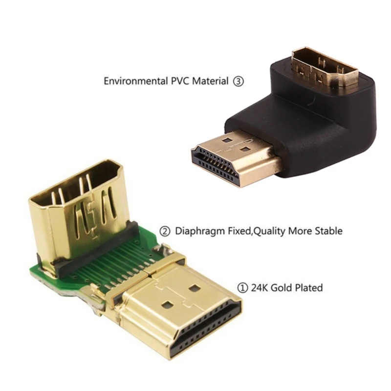 2 шт. кабель HDMI для HDTV 270/90 градусов|Кабели HDMI| |