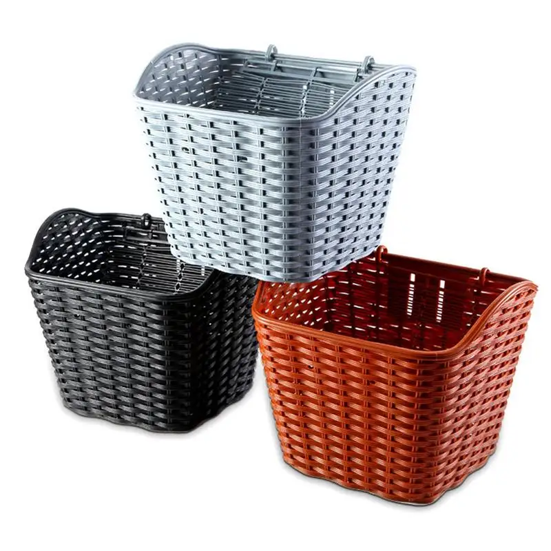 

Bicycle Double Electric Car Plastic Rainproof Waterproof Basket With Lid Riding Supplies Lid Type Bicycles Scooters