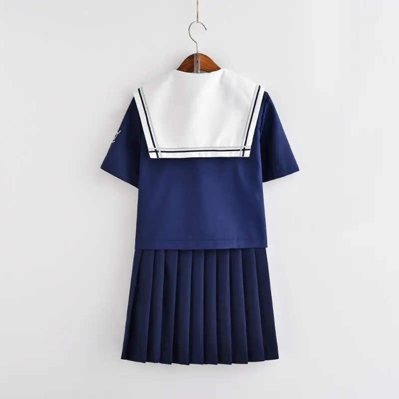 Long sleeve Japanese JK Sets School Uniform Girls Deep sea whale Spring Autumn High School Women Novelty Sailor Suits Uniforms 5