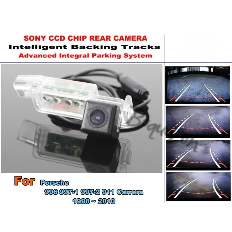 

For Porsche 911 Carrera / 966 977-1 977-2 Smart Tracks Chip Camera HD CCD Dynamic Tragectory Rear View Camera