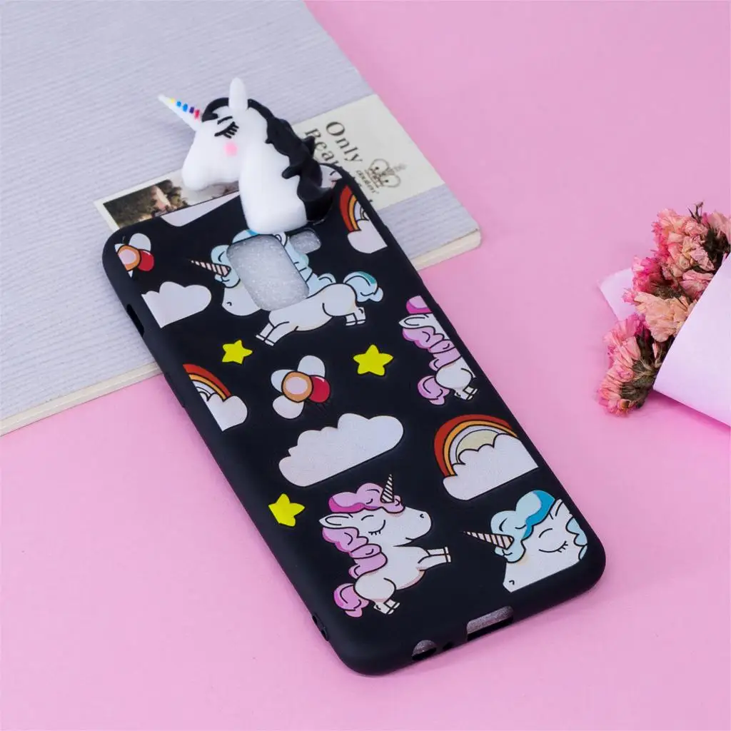 For Samsung Galalxy A8 (2018) 3D Doll Unicorn Panda TPU POP Soft Phone Case Cover |