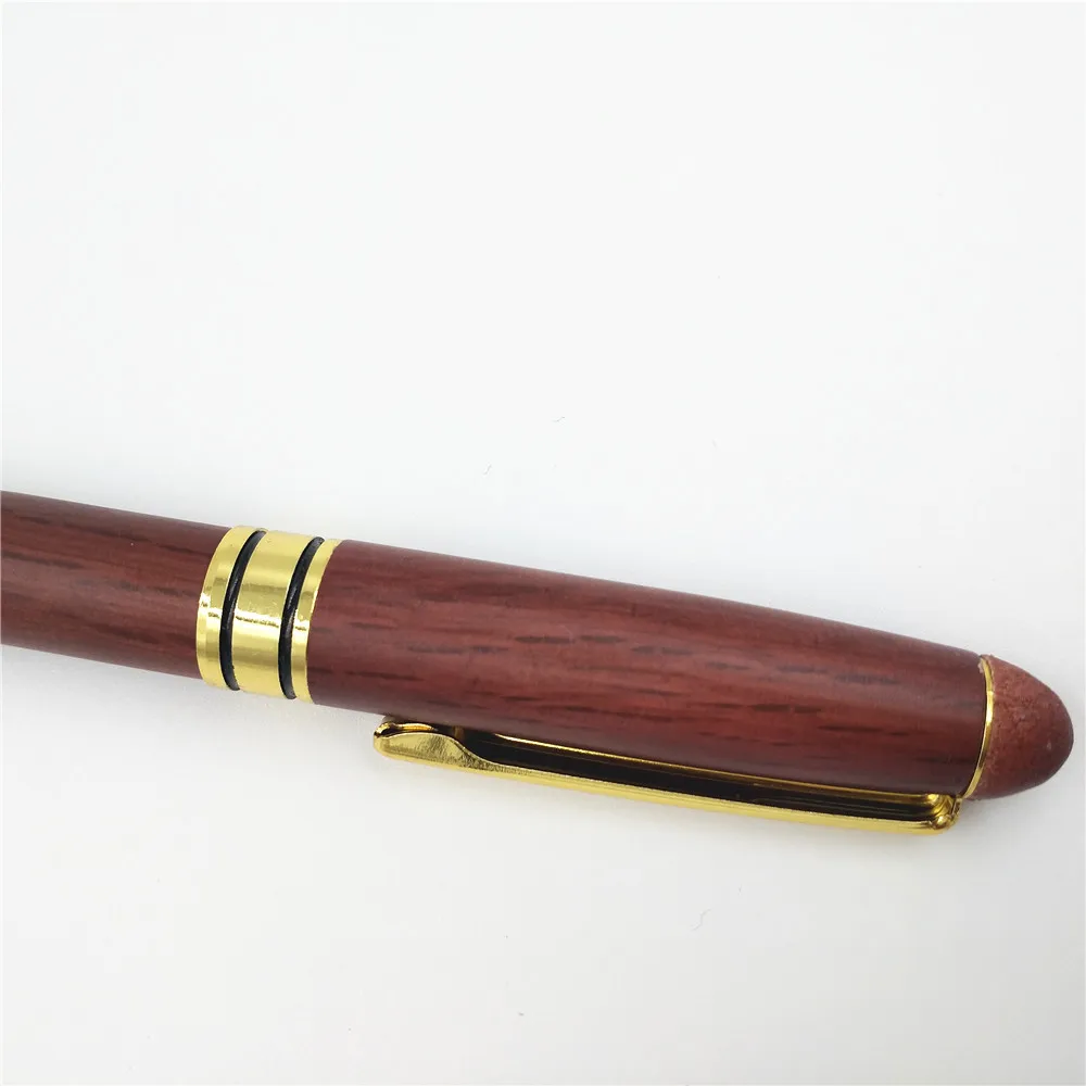 Emoshire Red wood pumping pen red wood pencil case two - piece spot wholesale bulk customization LOGO (14)