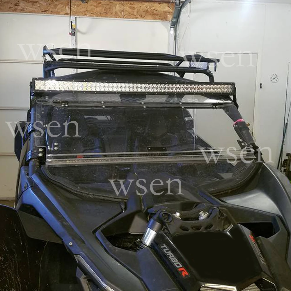 Fit Can-am Maverick X3 MAX 42/"INCH LED Light Bar Upper Roof Windshield Bracket