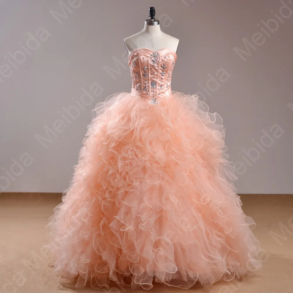 Peach Quinceanera Dresses