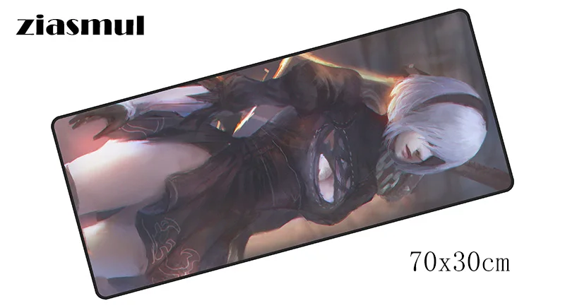 NieR Automata padmouse 700x300 мм коврик для мыши notbook компьютерный коврик для мыши с блокировкой края игровой коврик для мыши геймер для ноутбука коврики для мыши - Цвет: Size 700x300x2mm