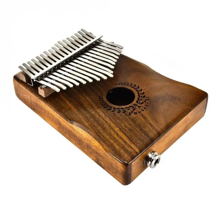 Красное дерево 17 ключ калимба Mbira большого пальца пианино с звукоснимателем и T8