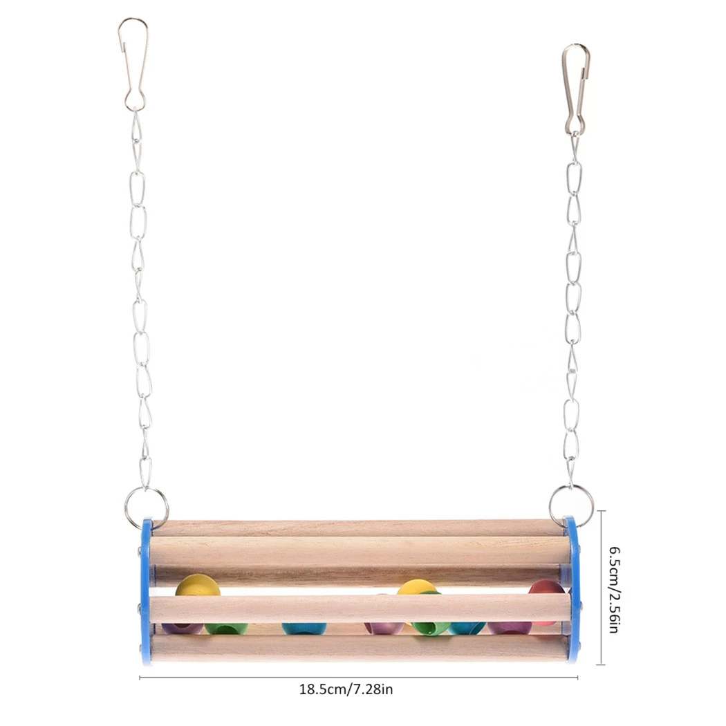 Bird Swing Toys Parakeet Perches Hanging Cage Toy for Conures Parrots Parakeets Cockatiels Macaws Finches Bird Hanging Toys