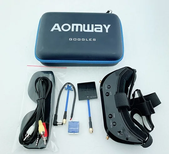 Новейший AOMWAY Commander V1S 64CH 3D видео очки FPV Artifact 5,8G на голову, обновленная версия V1