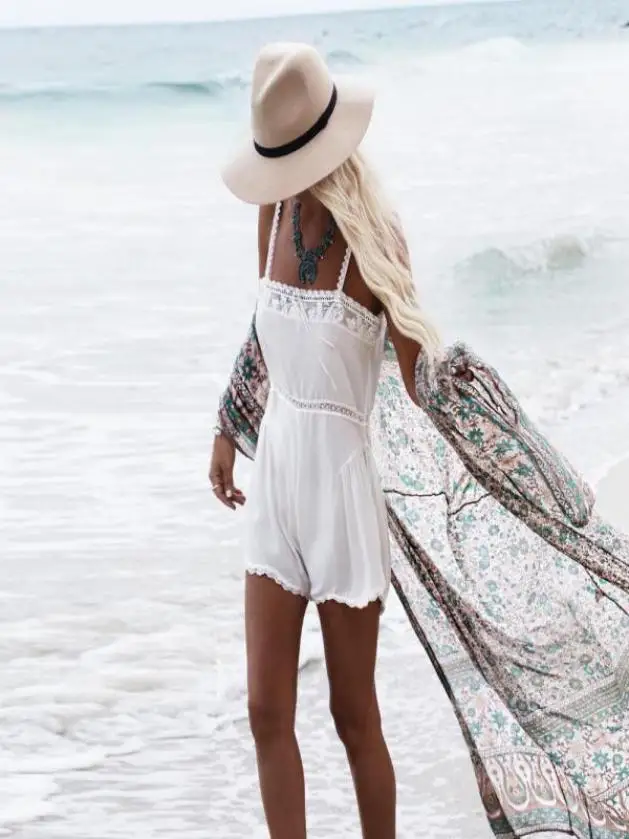 Womail Women Floral Print Chiffon Loose Shawl Kimono Cardigan Top Cover up Shirt Femmer Winter Warm Color Coats 18JULY31 Coats