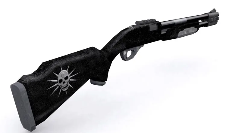 M870 ожесточенный Скрап модель оружия и оружия 3D стерео ручной работы рисунки Военная мозаика игры игрушки