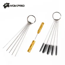 11 шт. Аэрограф для очистки набор инструментов для ремонта Нержавеющая сталь иглы и набор кистей для спрей Пистолеты очистки