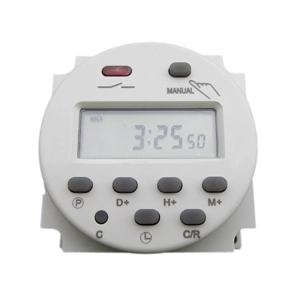CN101A LCD Digital Timer DC 12V 16A Time Relay Switch Control Power Programmable for Electrical Equipments