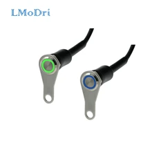 Светодиодный переключатель LMoDri из нержавеющей стали для мотоцикла на руль с регулируемым креплением, водонепроницаемые переключатели, кнопка постоянного тока, фара
