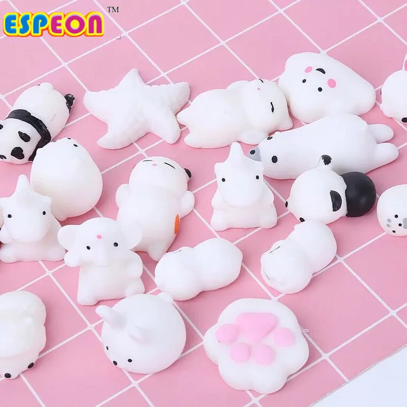 

25pc Antistress ball Mini Squeeze Toys Squishy cat Slow Rising doll Stretchy Animal Healing Stress Hand Fidget vent Toy Fun Gift