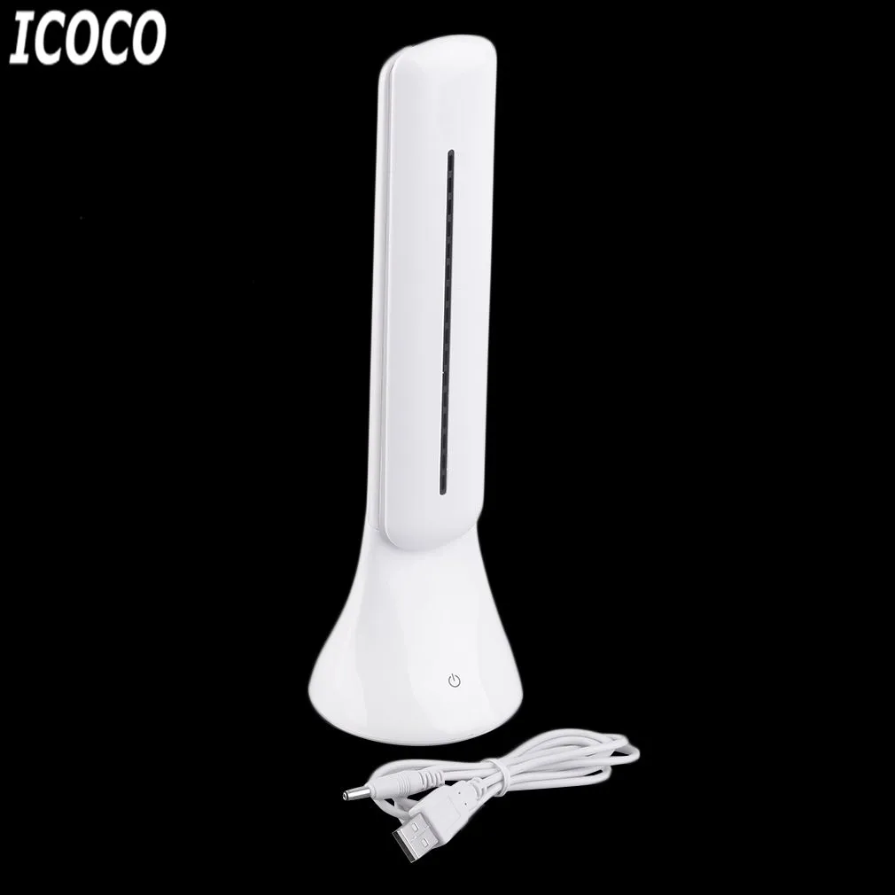 ICOCO светодиодный 3 уровня диммер Складная Настольная лампа превосходный сенсорный сенсор Складная Лампа для чтения защита глаз затемняемый Настольный светильник