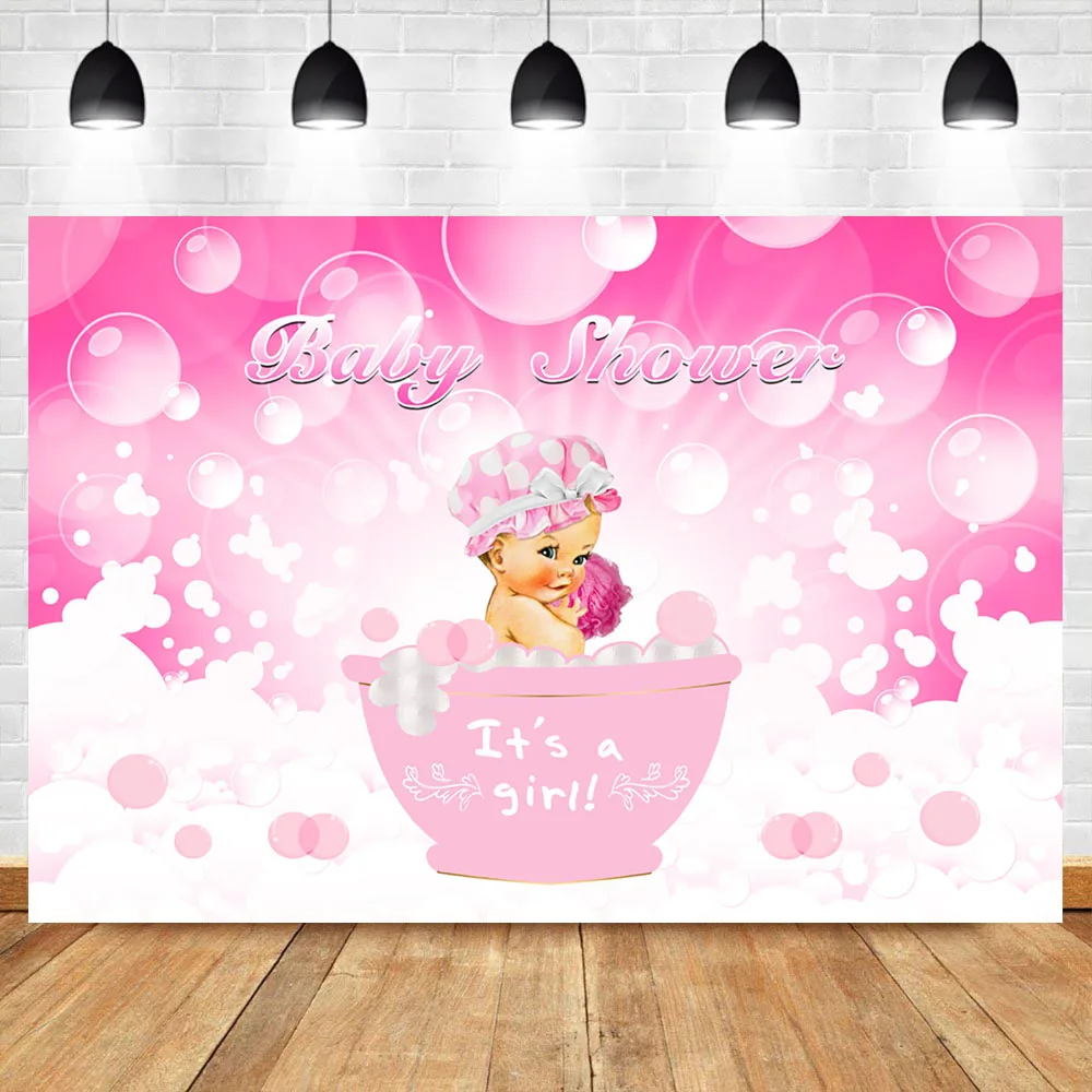 Neoback Royal Girl Baby Shower фотофоны для студийной фотосъемки розовая Ванна пузырчатая